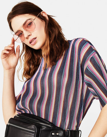 Pleated T-shirt