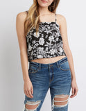 Floral Hi Low Tank Top