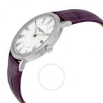 Classima White Dial Purple Leather Ladies Watch 10224