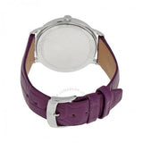 Classima White Dial Purple Leather Ladies Watch 10224